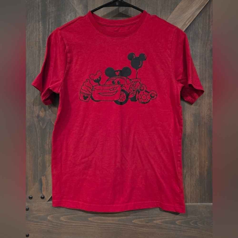 Lightning McQueen Disney Trip Tee Kids Wonder Nation Size XL 14/16